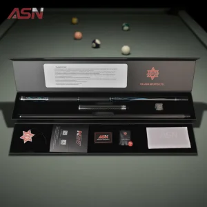 ASN SQG TH 01 Carbon Fiber Pool Cue Gift Set Complete Billiard Kit with Practical Accessories & Warranty Card