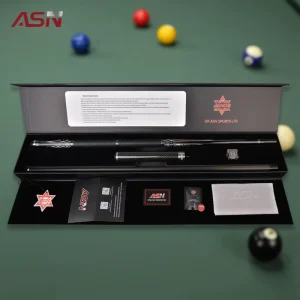ASN SQG TH 02 Carbon Fiber Pool Cue Gift Set Complete Billiard Kit with Practical Accessories & Warranty Card