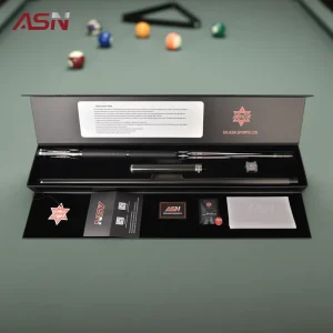 ASN SQG TH 09 Carbon Fiber Pool Cue Gift Set Complete Billiard Kit with Practical Accessories & Warranty Card