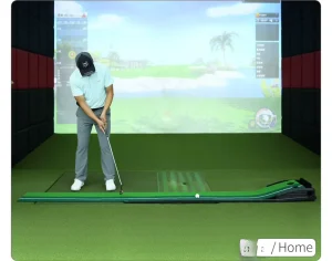 Academy Golf Putting System Practice Mat with Auto Return for School & Sports Club Supply