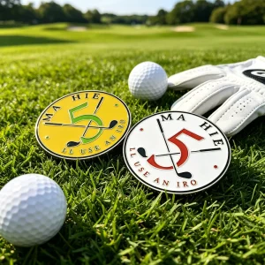 Accessory Metal Magnetic Custom Golf Ball Marker Low MOQ Magnet Custom and Tee Laser Engrave for Golf Shoe Clip Set Image