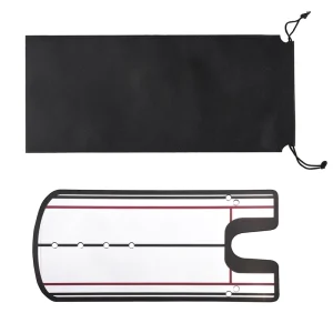 Acrylic Black Lightweight Golf Putting Mirror Swing Trainer Alignment Training Aid Putter Training Aids