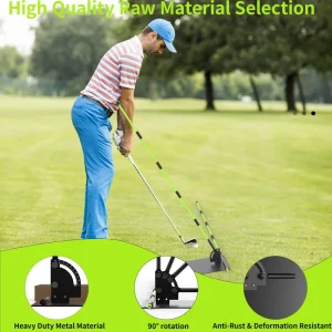 Adjustable Golf Trainer for Driving Range and Teaching Durable Use Golf Practice Plate