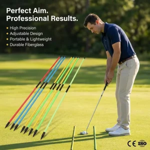 Adjustable Golf Training Aids Alignment Sticks High Precision Putting Practice Cutting Service Pultrusion Technique