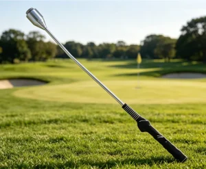Adjustable Stainless Steel Golf Tempo Swing Trainer Grip Training Aid Warm up Practice Stick for Golf Gift