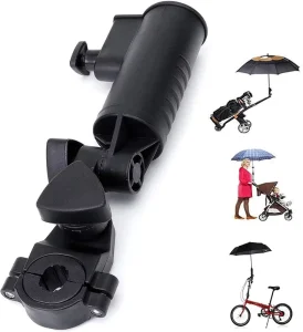Adjustable Strong Golf Umbrella Stand Universal Size Golf Push Cart Trolley Bicycle Baby Stroller Umbrella Holder