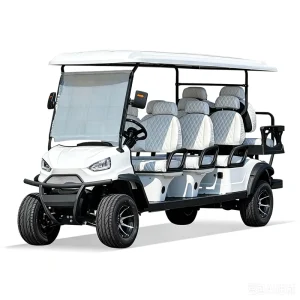 Advanced Long Endurance Luxury 8 seater Golf Cart Tourist Resort Shuttle Bus Golf Cart Adjustable Steering for Vineyard