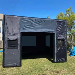 Air Tight Tent PVC Portable Inflatable Golf Simulator Enclosure With Screen & Pump