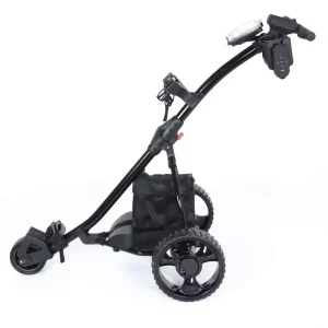All Terrain 3-Wheel Double Drive Motor 8km/h Easy-Fold Strong Steel Frame Remote Control Electric Golf Bag Trolley Cart 80kg