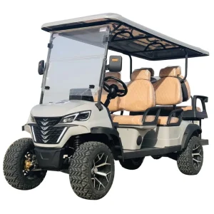All Terrain Four wheel Aluminum Chassis 6 Seater 72V Lithium Battery 4×4 Electric Golf Cart with Side Step 70km/h