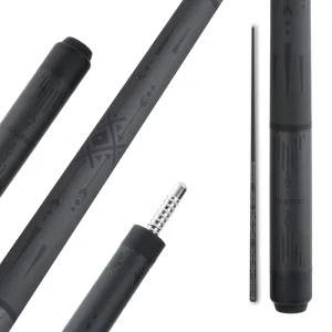 All in One Performance Carbon Fiber Cue Pure Carbon Low Deflection Design for Break Jump & Play Professional Billiard Stick