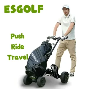 Aluminium Mini Folding Golf Electric Trolley Foldable Push Cart Lightweight Golf Scooter for Sale