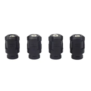 Aluminum Alloy Custom Car Motorcycle Wheel Covers Tire Stem Caps Two-piece Schrader Valve Cap 21x11mm Blackizable