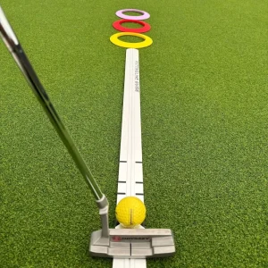Aluminum Alloy Golf Teaching Putter Ruler 90.5x4cm Corrects Trajectory and Maintains Positive Spin