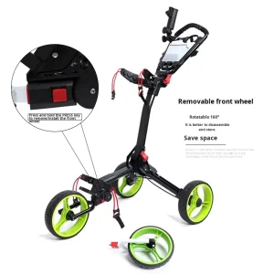 Aluminum Three Wheel Foldable Golf Cart with Customizable Logo Manufacturer’s Golf Trolley