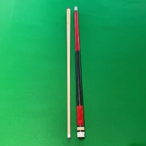 American Style 1/2 Joint 13mm Big Tip Pool Cue Premium Birch Shaft with PU Leather Watermark Decals