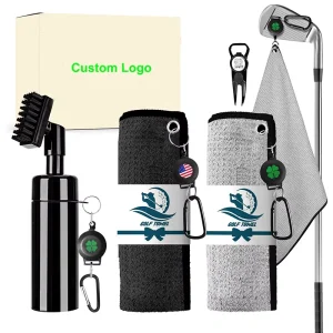 Amrta Custom Golf Accessories Gift Set Golf Club Cleaning Kit Divot Tool Brush Ball Marker Golf Spray Brush