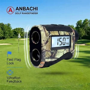 Anbachi Digital Camouflage Color Range Finder LCD Display 905nm Hunting Golf GPS Strength Meter Mini Golf Rangefinder