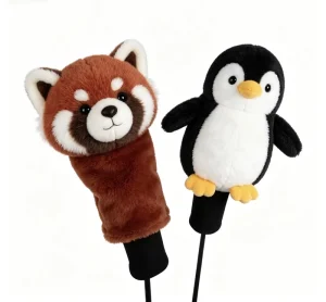 Animal Cartoon Plush Golf Club Head Covers for Driver and Woods