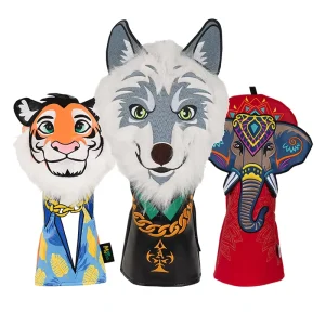 Animal Golf Club Head Covers Lightweight Driver Wood Golf Headcover