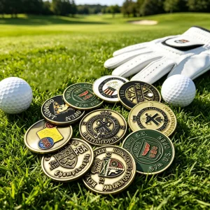 Antike Messing Clip on Custom Four Leaf Clover Chinese Zodiac Magnetic Casino Poker Chip Golf Ball Marker Stainless Steel