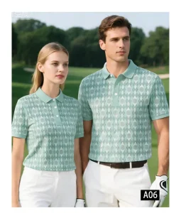 Apparel Sports Polo Shirts Manufacturer 4-Way Stretch Fabric Unisex Summer Short Sleeve Golf Clothes for Men Women