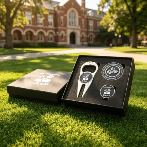 Arrivals Sublimation Original Design Souvenir New Products Ball Marker Hat Clip Set Brass