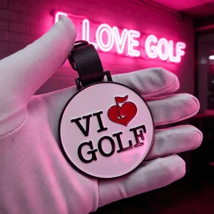 Assorted Patterns Personalized Blank Circle Golf Club Bag Tag