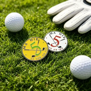 Assorted Women’s Blank Golf Leveling Ball Marker Golf Display Case With Hat Clip Green Reader Personalised Customizeable