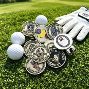 Assorted Women’s Blank Golf Leveling Women Ball Marker Golf Display Case With Hat Clip Green Reader Personalised Customizeable