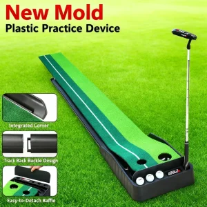 Auto Ball Return Mini Golf Course Indoor Outdoor Putting Green Mat Golf Training Aids