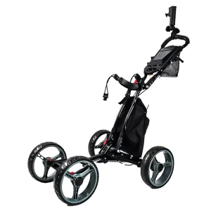 Automatic Follow Electric Golf Push Cart Remote Control Foldable Lightweight Golf Bag Trolley with LCD Display