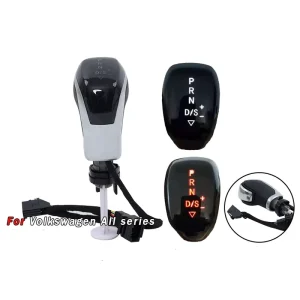 Automatic Shift Knob Durable Leather Gear Lever Handball for Volkswagen Passat Golf
