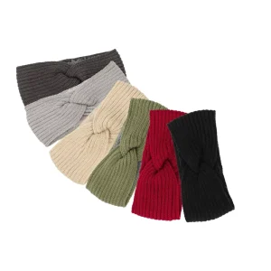Autumn and Winter Fashion Headbands Knitted Cross Wool Ear Protectors Warm Hair Accessories and Head Covers