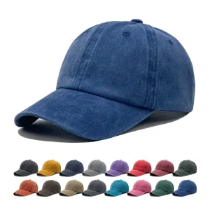 BSCI Unisex Cotton Vintage Washed Distressed Baseball Cap Custom Logo Embroidery 6 Panel Blank Plain Dad Hat for Men Women