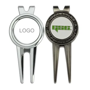 Ball Marker Bottle Opener Golf Divot Pitch Repair Tool with Custom Metal Golf Ball Marker Custom Shape Divot Tool