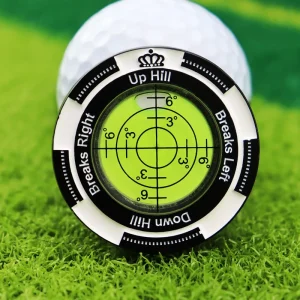 Ball Marker Golf Putting Green Reading Aid Bubble Level High Precision Alignment Reader Tools