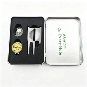 Ball Marker Poker Chip Golf Ball Logo Marker Golf Divot Tool Folding Metal Hat Clip Golf Divot Tool Wedge Set