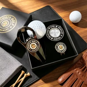 Ball Marker Titanium Stainless Cnc Custom Golf Divot Repair Tool Blank Metal Single Prong Bottle Opener Gift Set