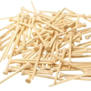 Bamboo Golf Tees 42mm 54mm 70mm 83mm Friendly Biodegradable Premium Bamboo Golf Tees for Putting Green and Golf Training