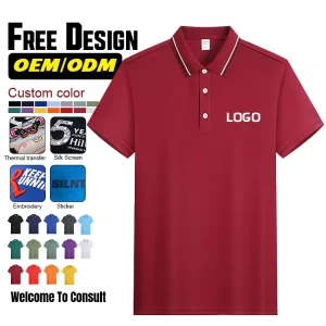 Basic Custom Sportswear Golf Shirt Polyester Spandex Sublimation Embroidery Logo Quick Dry Golf Polo Shirt Dry Fit