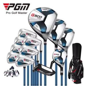 Beginner 12pcs Men Full Set Golf Clubs Right Handed with Rubber Grip Head Cover and Golf Bag