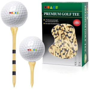 Best Selling Golf Wooden Bamboo Tee With Logo Printing OEM ODM Eco-friendly Golf Tees 42mm/54mm/70mm/83mm Ball Holder