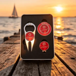 Best Selling Manufacturers New Type Stainless Steel Golf Marker With Hat Clip Set