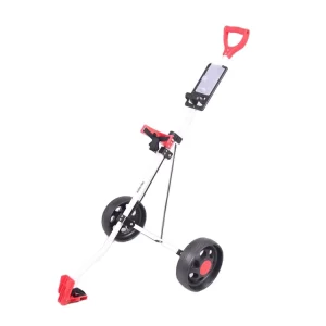 Best selling Golf Push Pull Trolley 2 Wheel Folding Golf Steel Push Cart Trolley