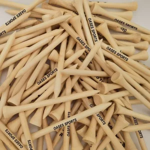 Biodegradable 100% Natural Bamboo Custom Design Golf Tees