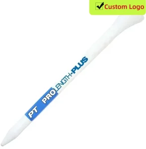 Biodegradable 100% Natural Custom Logo Hardwood Wooden Tees Durable Logo Printed Wood Golf Tees Factory