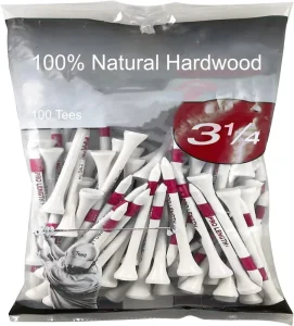 Biodegradable Eco friendly Deluxe Natural Hardwood Golf Tees
