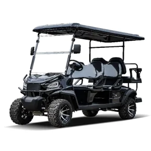 Black Club Golf Cart Unique 6 Seater Energy Efficient Golf Cart Including USB Ports Hunting Ground