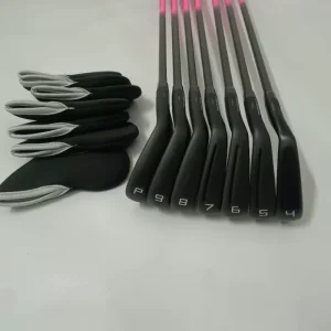 Black Color Golf Irons 7pcs Per Set 4 5 6 7 8 9 PW Steel Graphite Shaft R S Flex Golf Irons